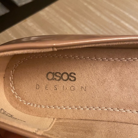 Asos design wide fit Luna bow ballet flats in beige size 5 - Picture 5 of 6